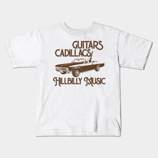 Guitars Cadillacs Hillbilly Music / Country Retro Style Kids T-Shirt